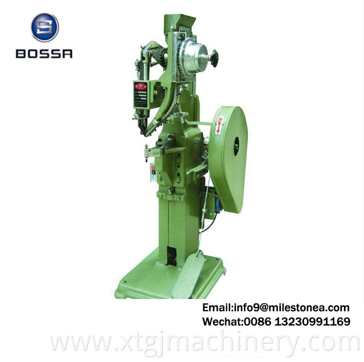 Automatic feed brake lining brake shoe riveting machine